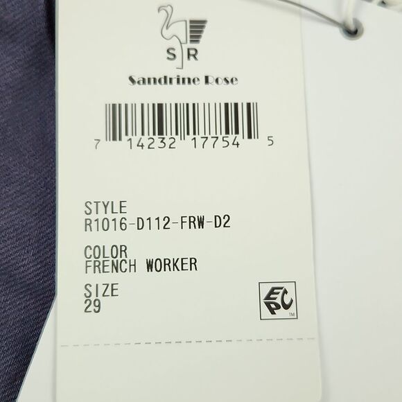 Free People -157 Sandrine Rose Relaxed Fit Ankle Jeans in French Worker Size 29 - Picture 7 of 12